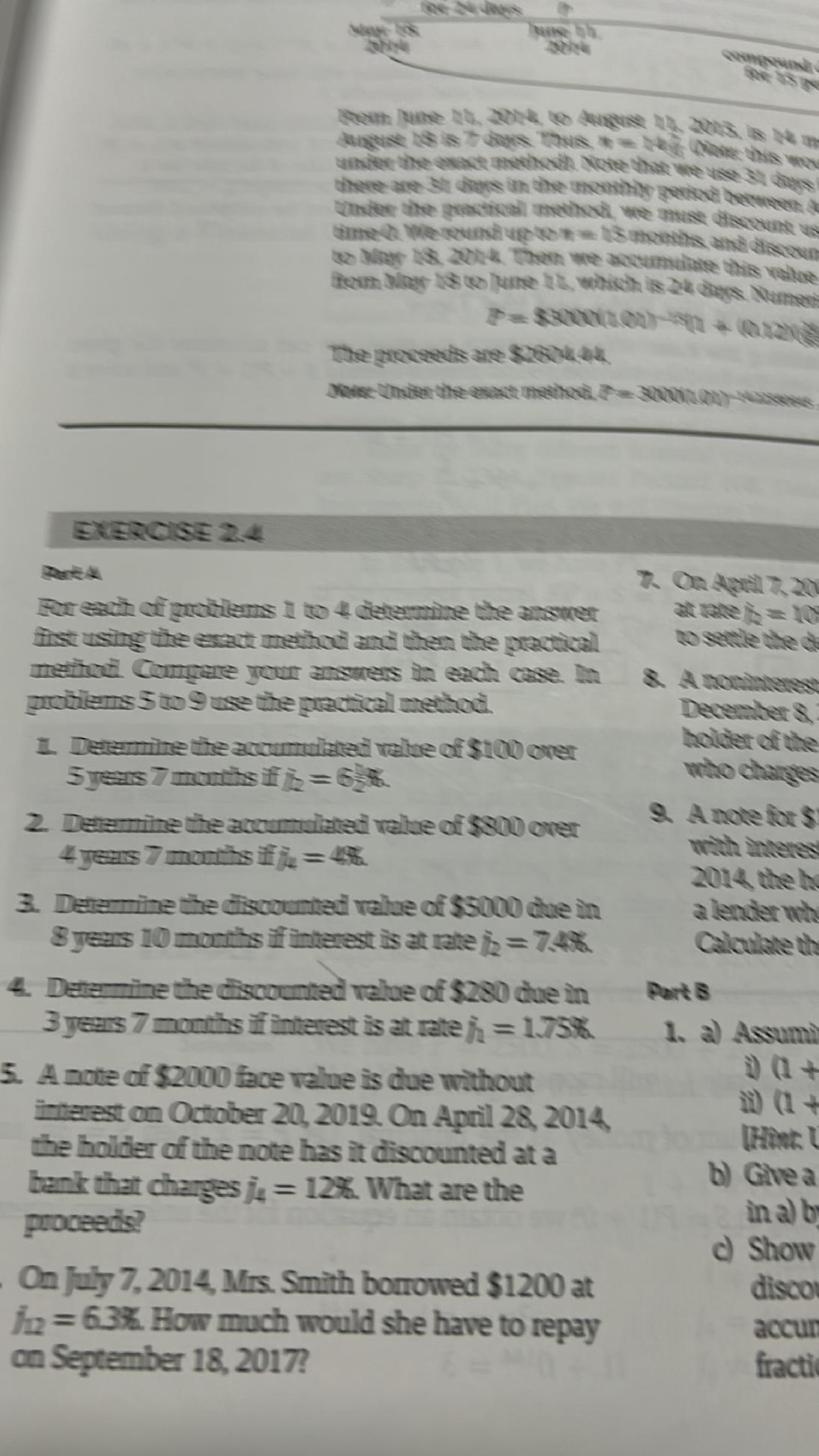 EXERCISE 2.4 **Part A** For each of | StudyX