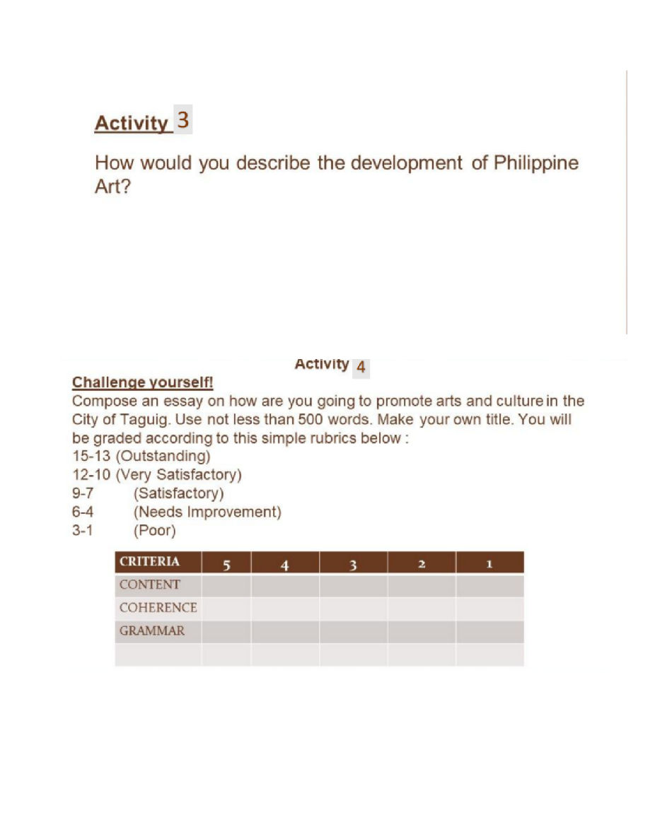 Activity 3 How would you describe the | StudyX