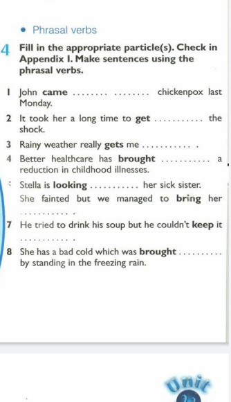 Phrasal verbs 4 Fill in the appropriate | StudyX