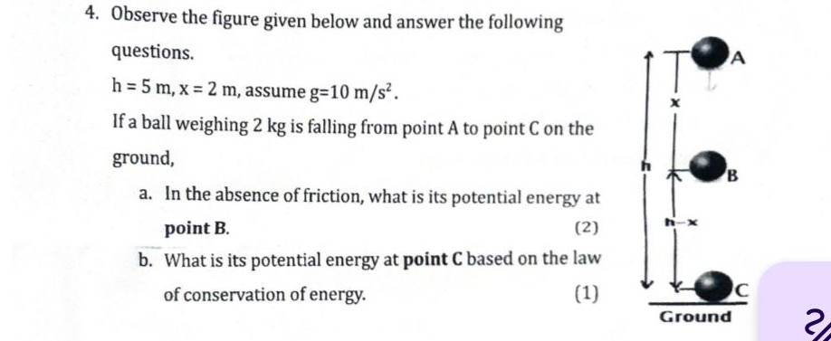 Observe the figure given below and answer | StudyX