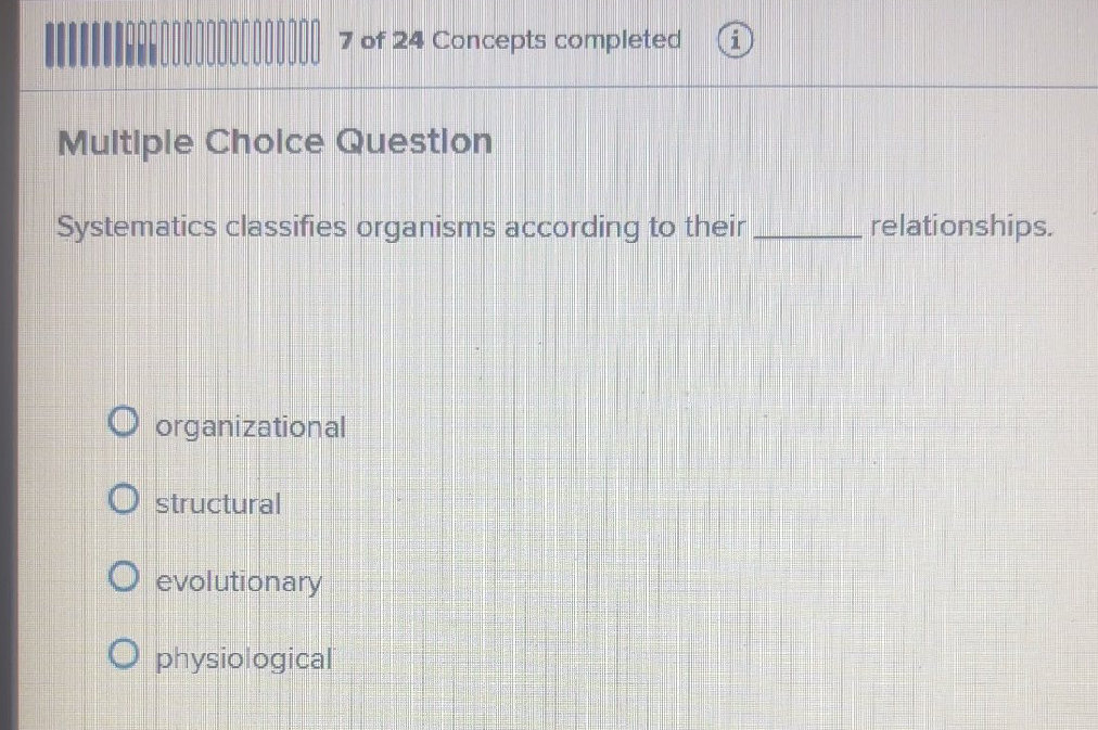 Systematics classifies organisms according | StudyX