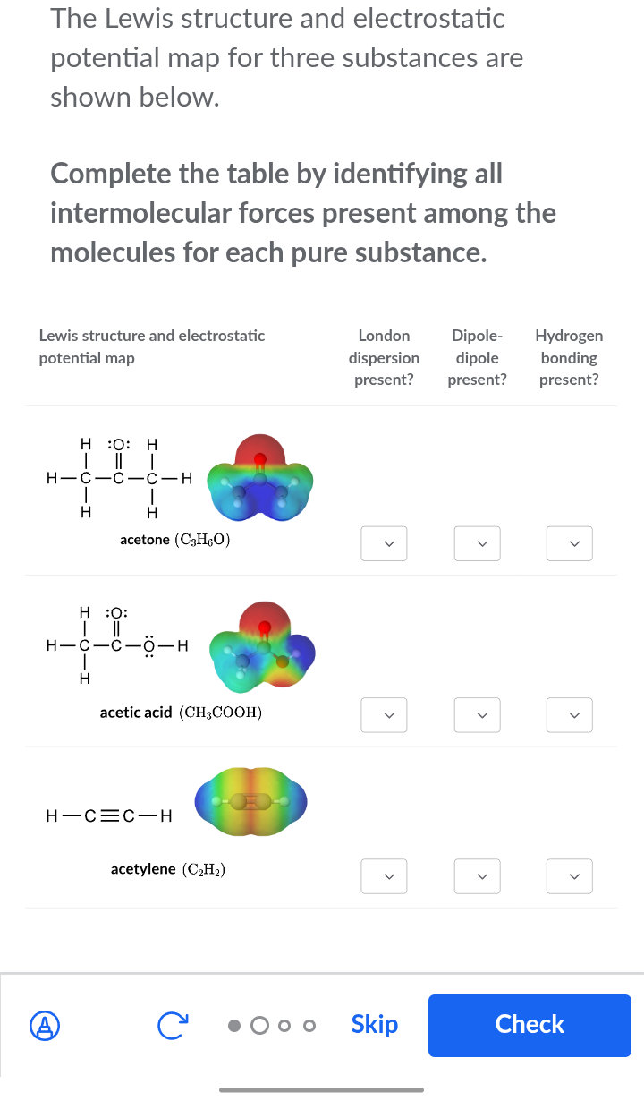 The Lewis structure and electrostatic | StudyX