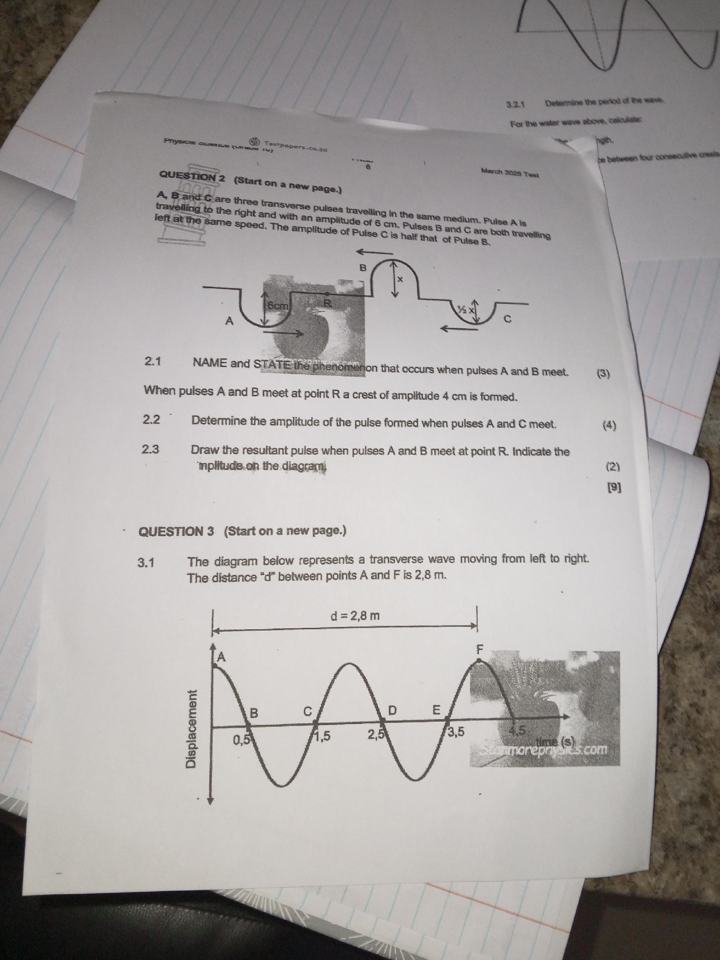 QUESTION 3 3.1 The diagram below represents | StudyX