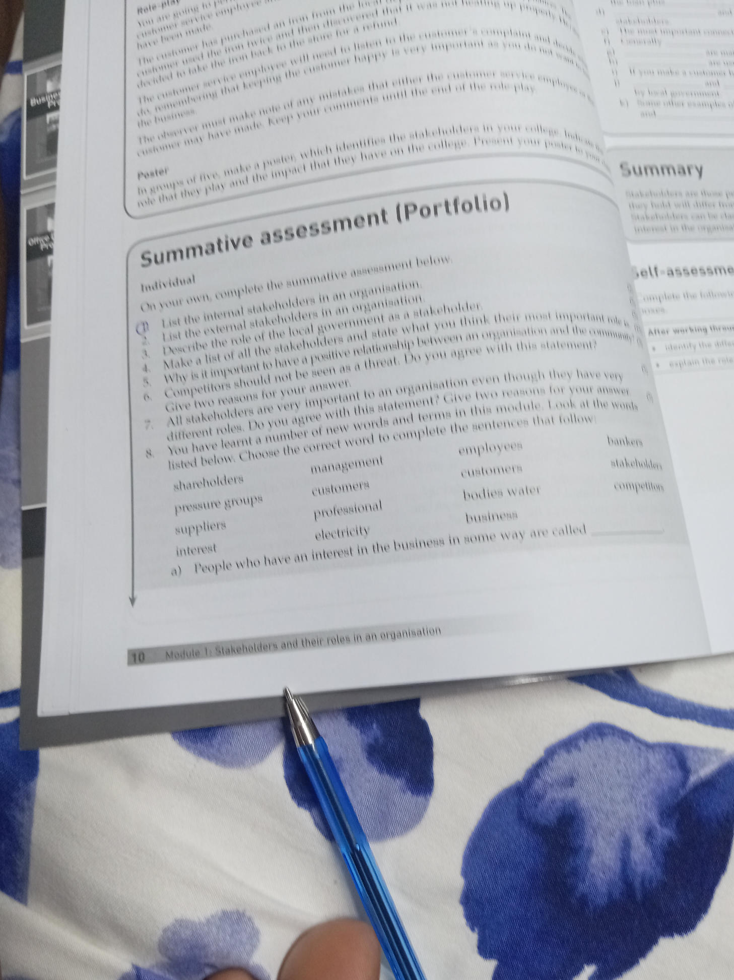 Summative Portfolio Examples Summative assessment (Portfolio) Individual | StudyX