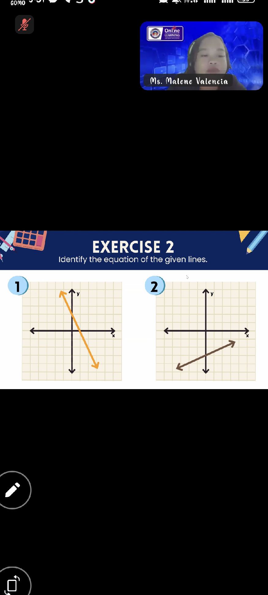 Absolute Cartesian Exercise 2 EXERCISE 2 Identify the equation of the | StudyX