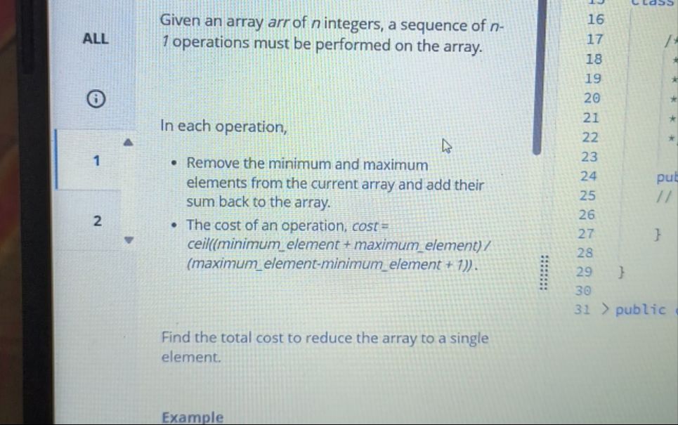 Given an array arr of n integers a sequence