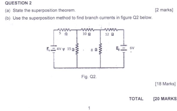 QUESTION 2 (a) State the superposition | StudyX