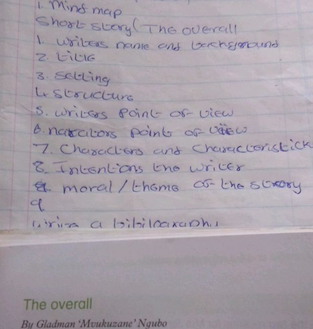 Mind map Short story (The overall 1. writers
