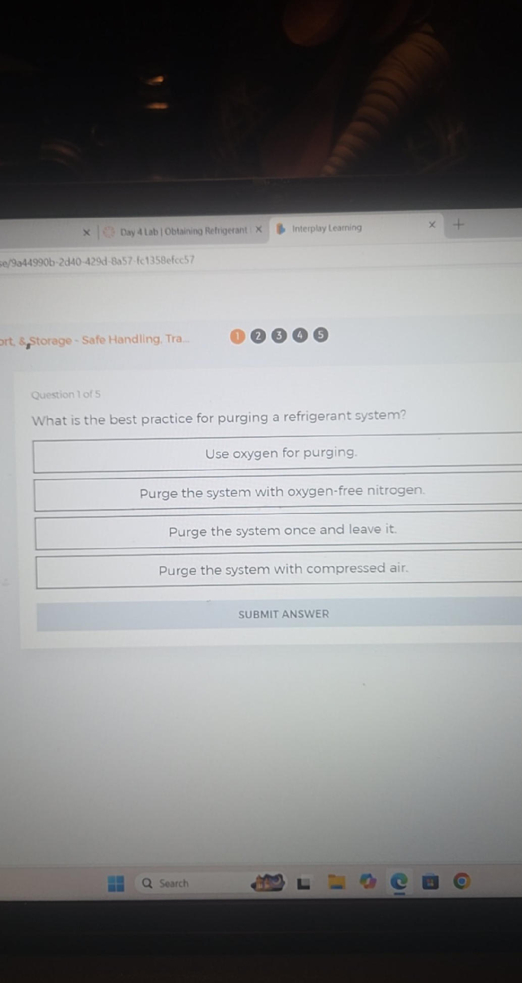 What is the best practice for purging a | StudyX