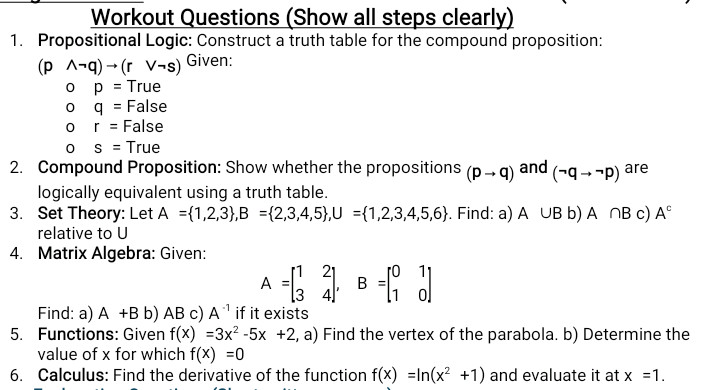 Propositional Logic: Construct a truth table | StudyX