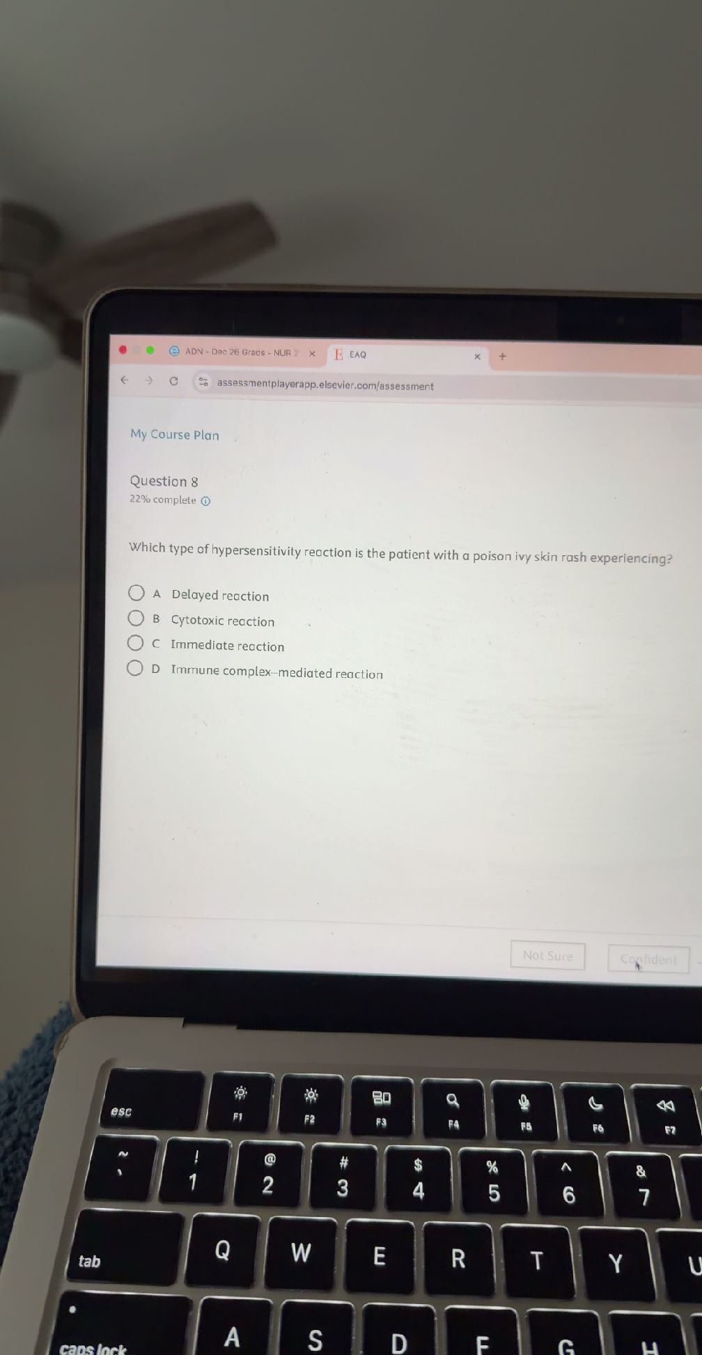 Which type of hypersensitivity reaction is | StudyX