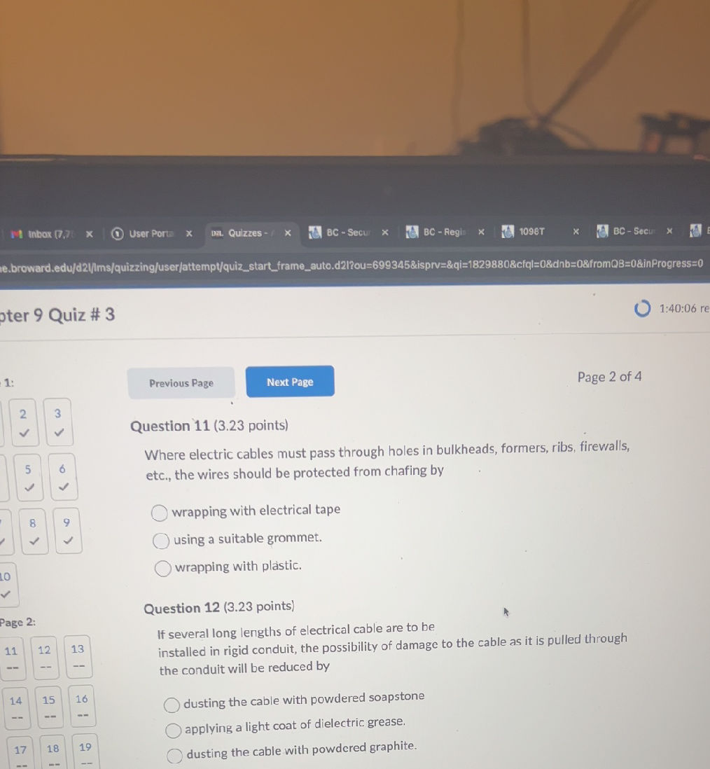 Question 11 (3.23 points) Where electric | StudyX