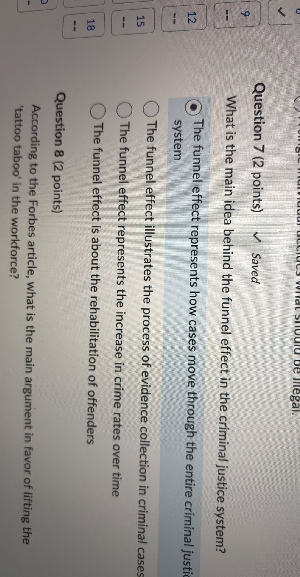 Question 7 (2 points) Saved What is the | StudyX