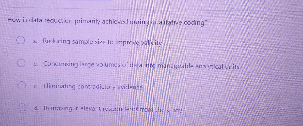 How is data reduction primarily achieved | StudyX