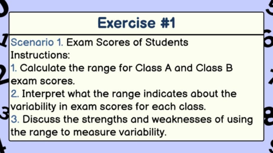 Score Labeling Exercise Exercise #1 Scenario 1. Exam Scores of | StudyX