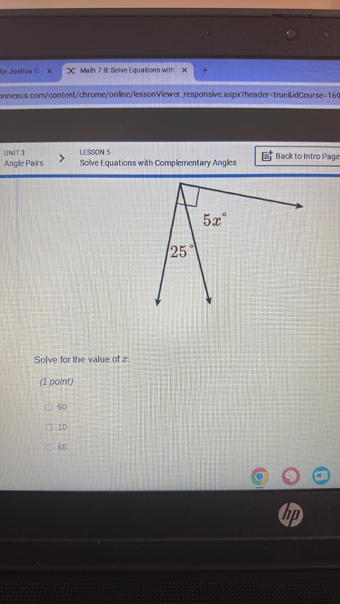 UNIT 3 Angle Pairs LESSON 5 Solve Equations | StudyX