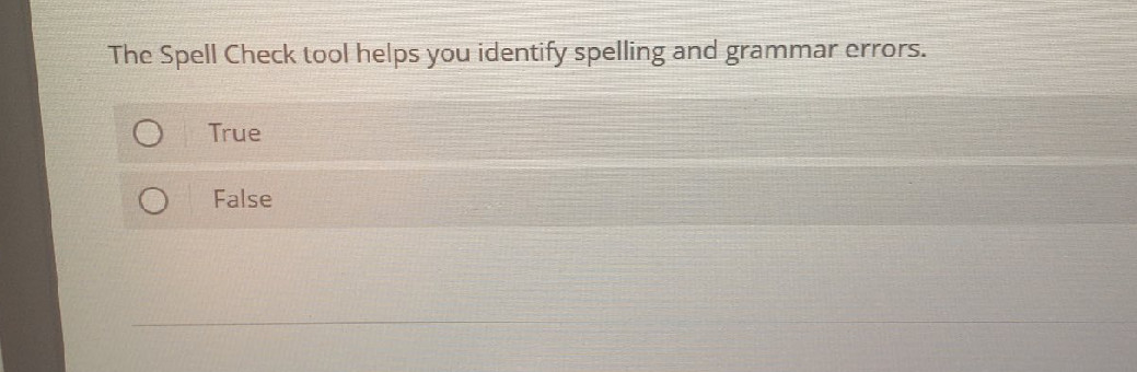 The Spell Check tool helps you identify