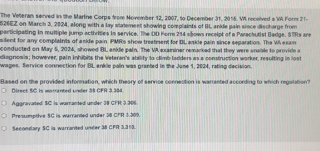 Str Usmc The Veteran served in the Marine Corps from