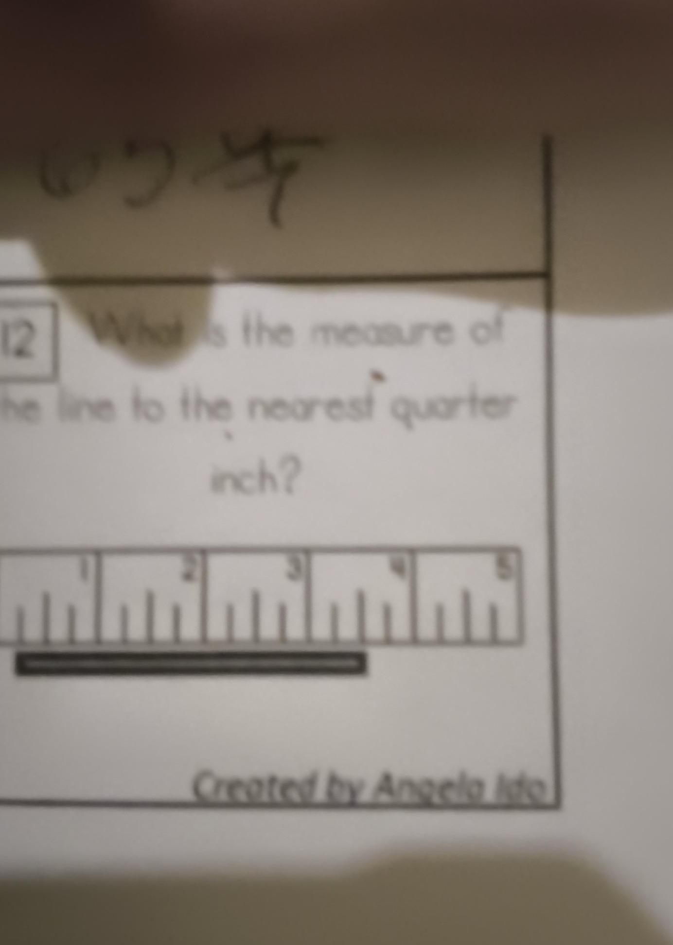 What is the measure of the line to the | StudyX