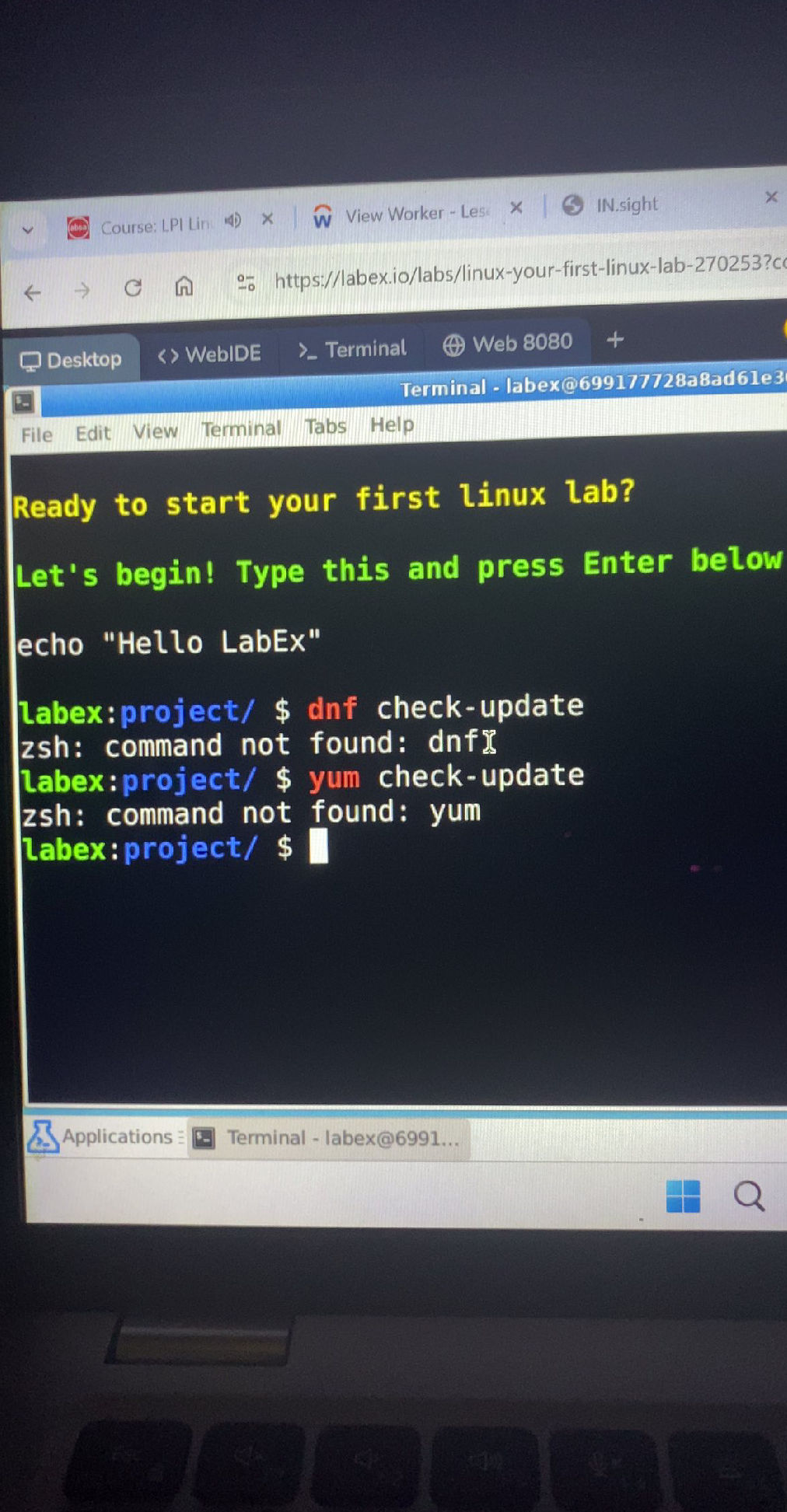Ready to start your first linux lab? Let's