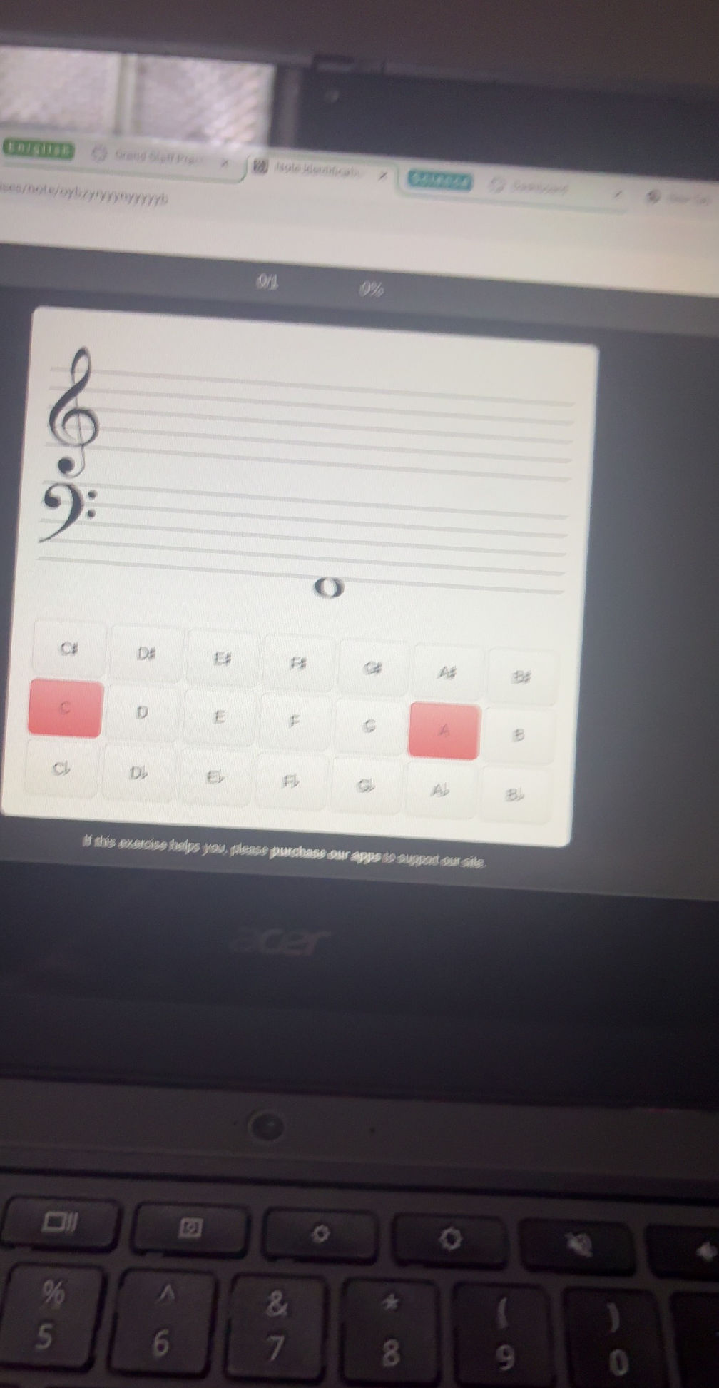 Identify the musical note shown on the grand | StudyX