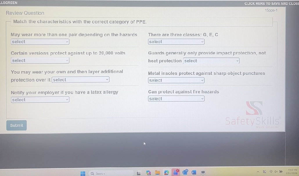 Offer Protection Match the characteristics with the correct | StudyX