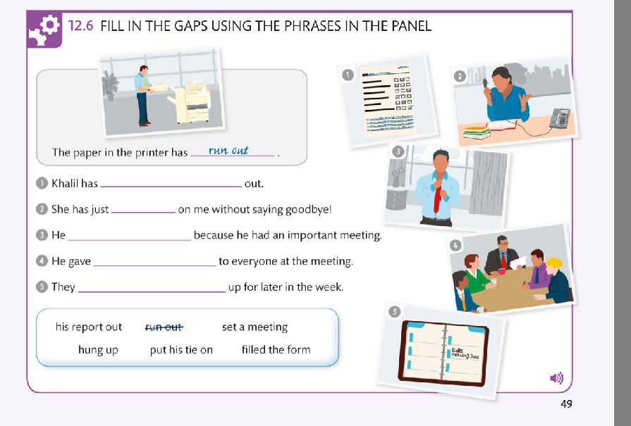 FILL IN THE GAPS USING THE PHRASES IN THE | StudyX