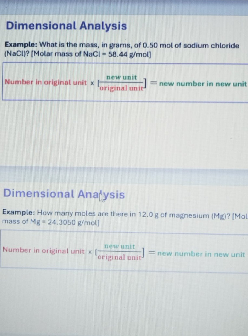 Dimensional Analysis Example: What is the