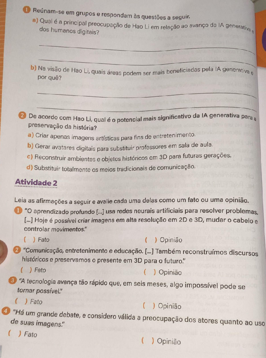 Atividade 2 Leia as afirmações a seguir e | StudyX