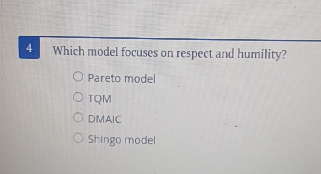 Which model focuses on respect and humility?