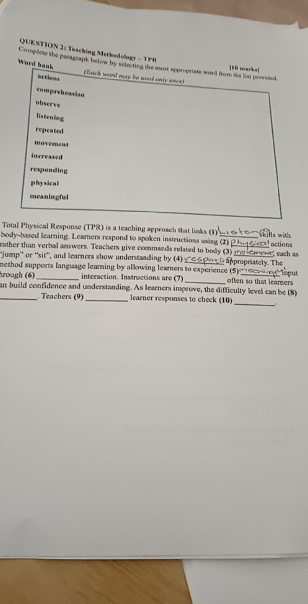 Complete the paragraph below by selecting | StudyX