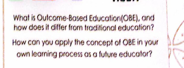 What is Outcome-Based Education(OBE), and | StudyX