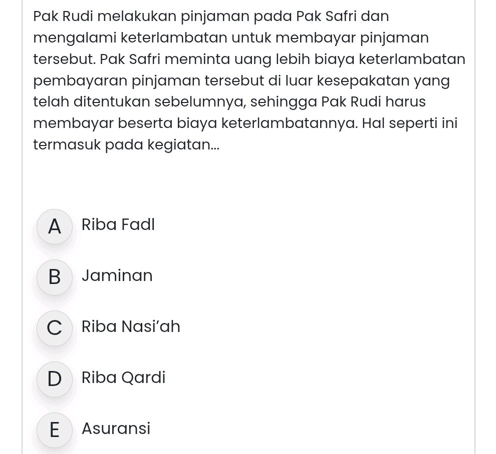 Pak Rudi melakukan pinjaman pada Pak Safri | StudyX