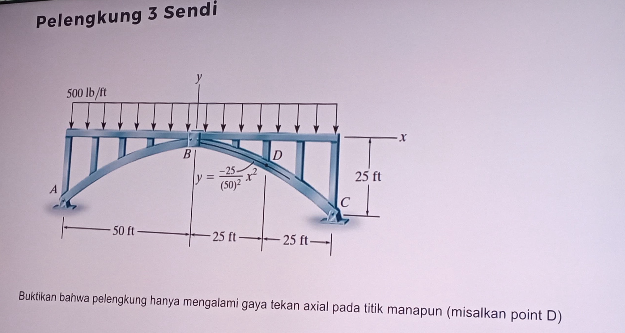 A diagram of an arch structure is shown. The | StudyX