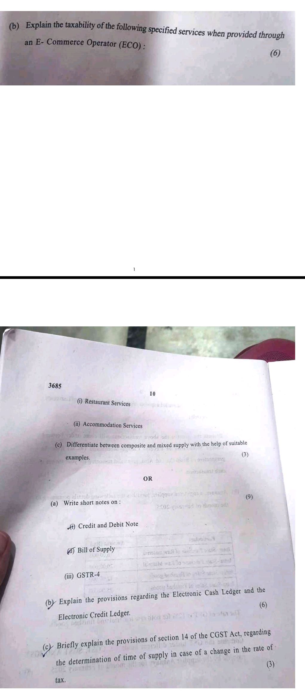 (b) Explain the taxability of the following | StudyX