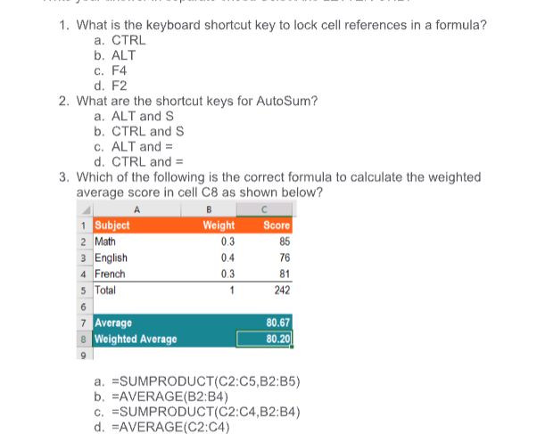 1. What is the keyboard shortcut key to lock | StudyX