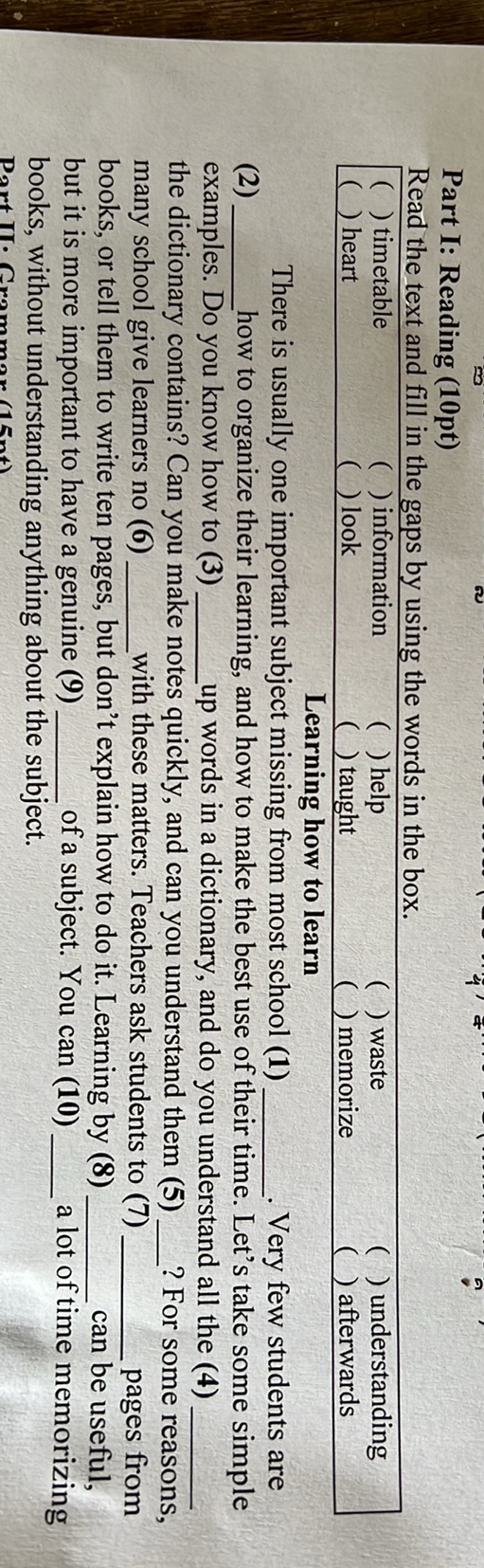 Read the text and fill in the gaps by using | StudyX