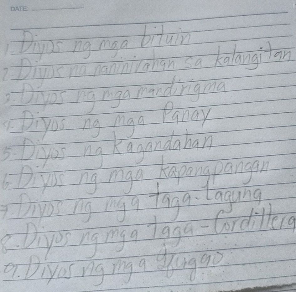 1. Diyos ng mga bituin 2. Diyos na | StudyX