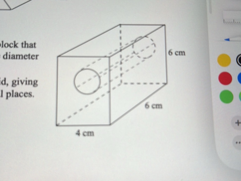 Rectangle Block Image Maths The image shows a rectangular block with two | StudyX