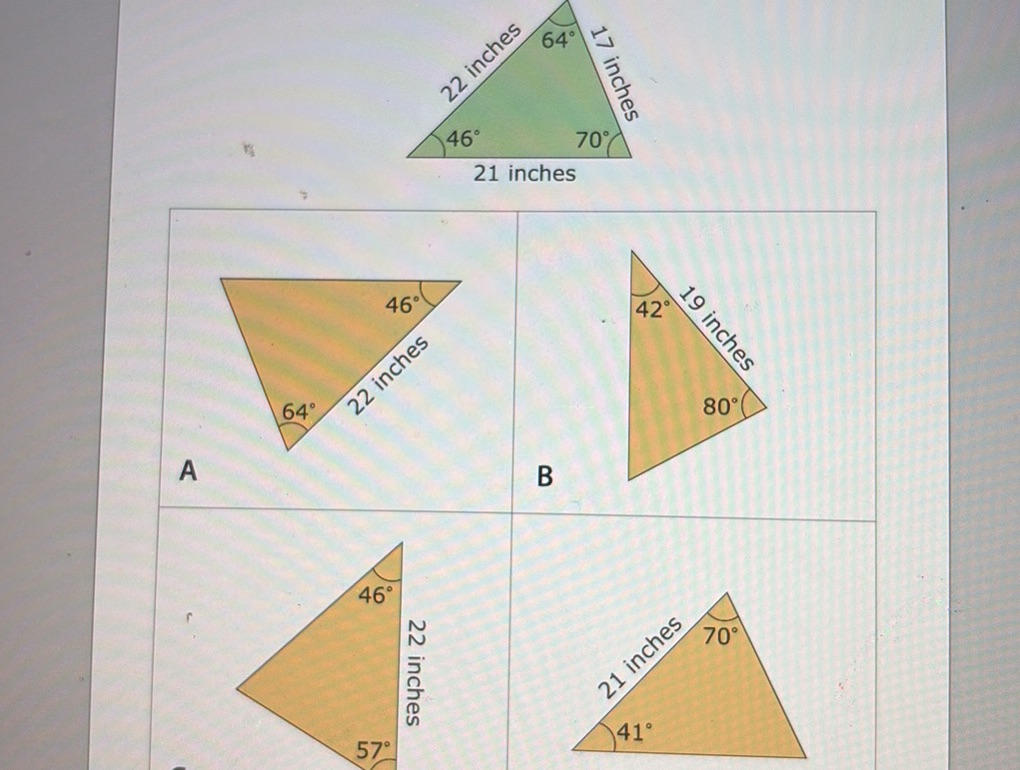 Triangle Labeled Normal A triangle with sides labeled and angles | StudyX