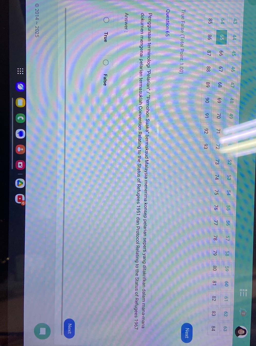 Question 65 Penggunaan terminologi | StudyX