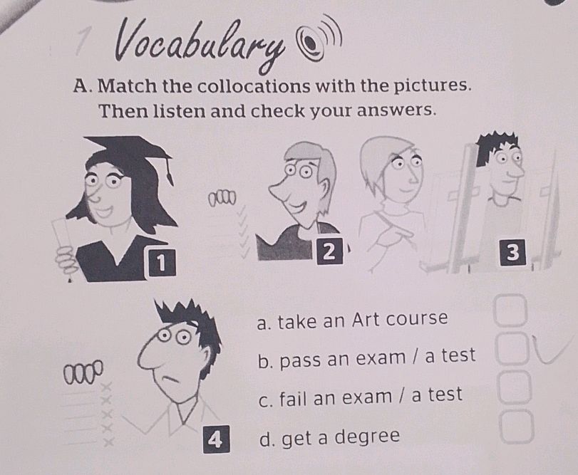 A. Match the collocations with the pictures. | StudyX