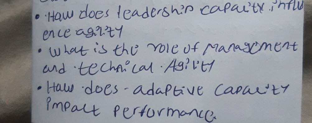 How does leadership capacity influence | StudyX