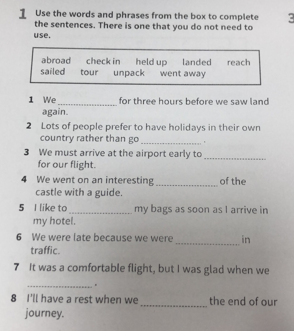 1 Use the words and phrases from the box to | StudyX