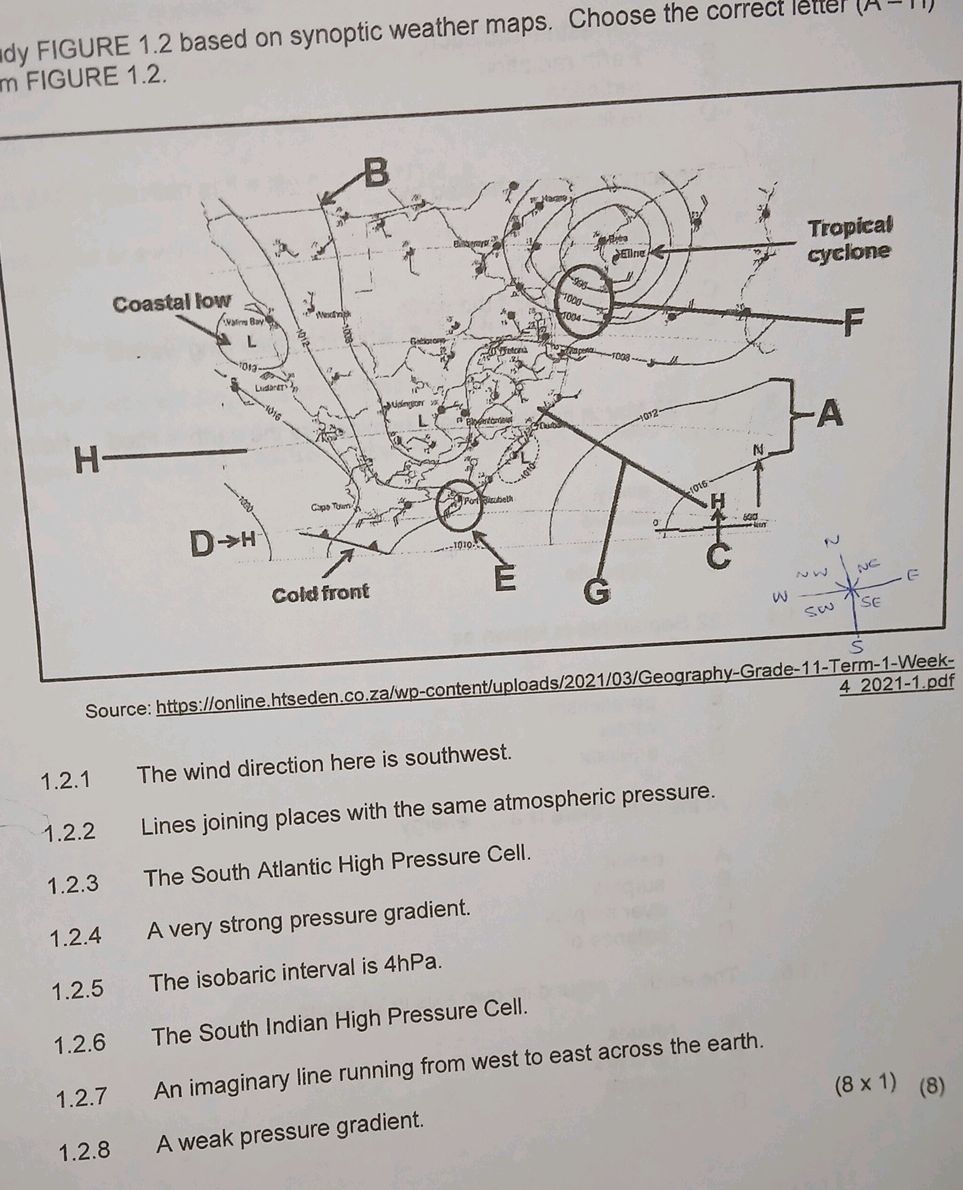 Study FIGURE 1.2 based on synoptic weather | StudyX