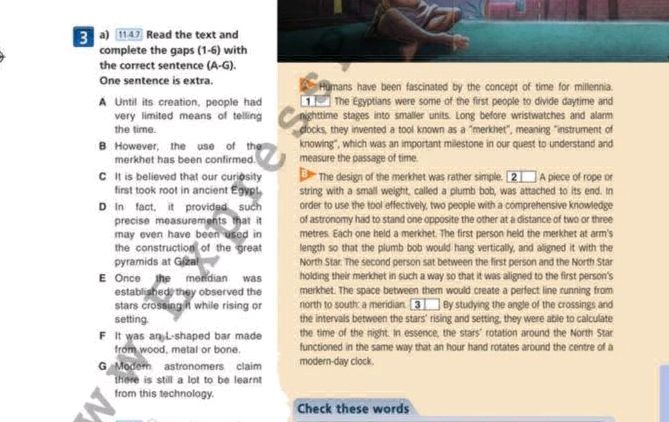3 a) 11.47 Read the text and complete the | StudyX