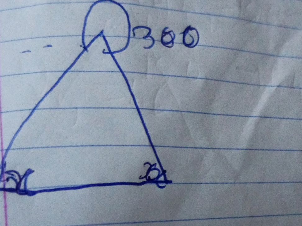 The image shows a triangle with an angle | StudyX