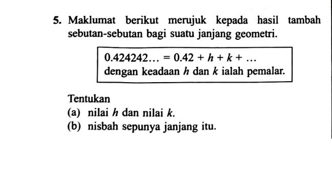 5. Maklumat berikut merujuk kepada hasil | StudyX