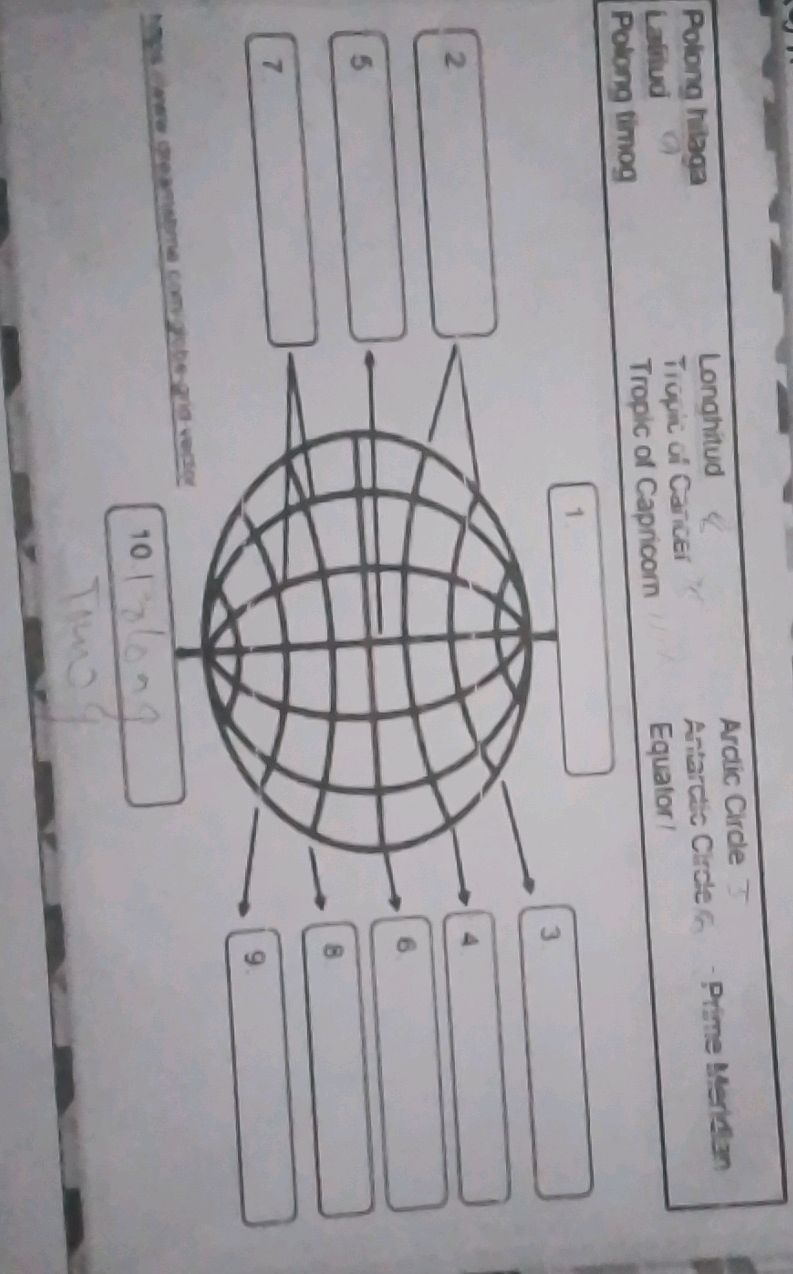 Polong hilaga Lalinud Polong timog | StudyX