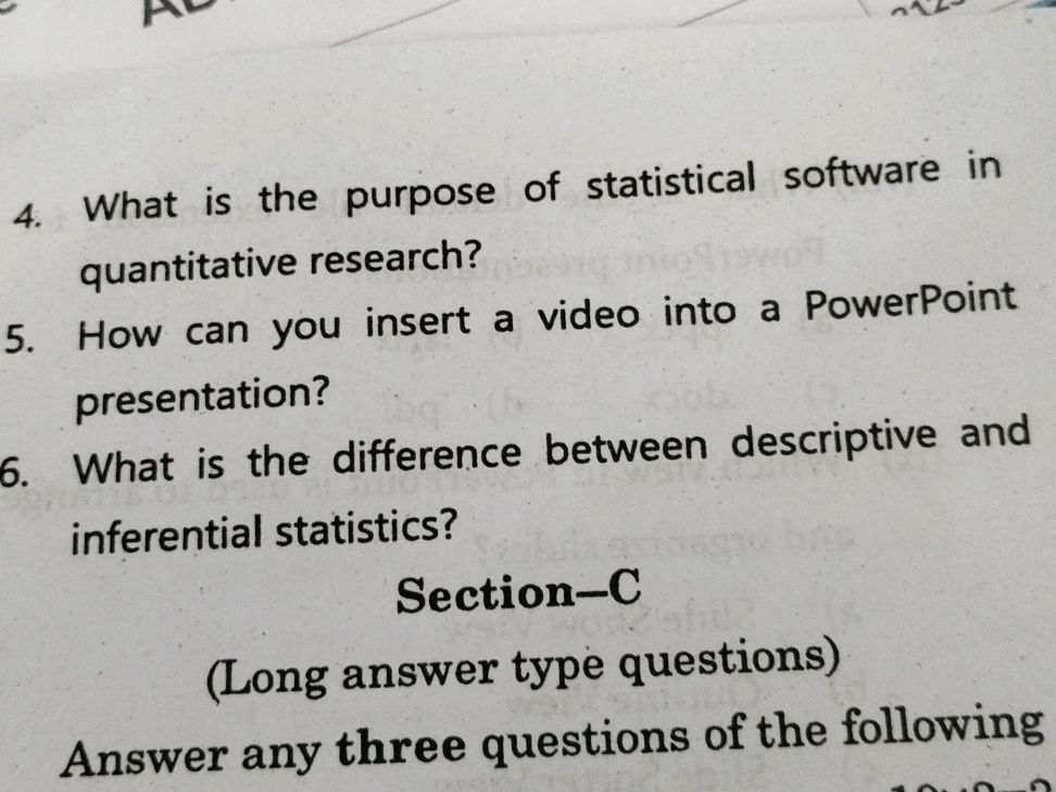 WHAT IS THE PURPOSE OF STATISTICAL SOFTWARE IN QUANTITATIVE RESEARCH visual data 6
